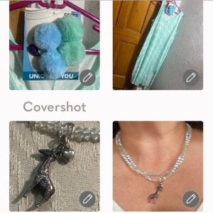 So Tie-dye dress XXL+Glitz/Pearl Bead 925 Giraffe🦒double strand 18.5”necklace